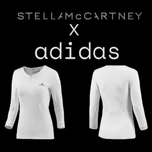 Adidas X Stella McCartney Limited Edition Wimbledon 15' Long Sleeve ¼-Zip Top
